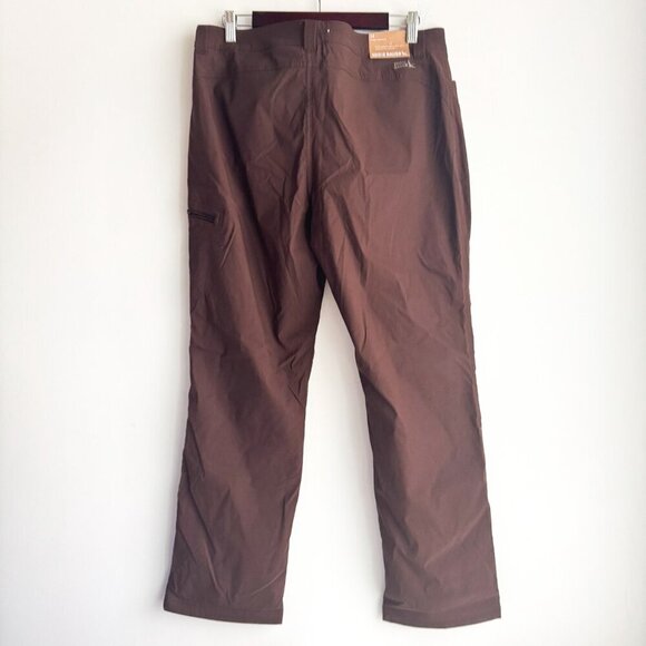 Eddie Bauer Brown Nylon Rainier Lined Pant 14 - Picture 7 of 9